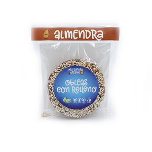Oblea Vainilla Rellena de Almendra