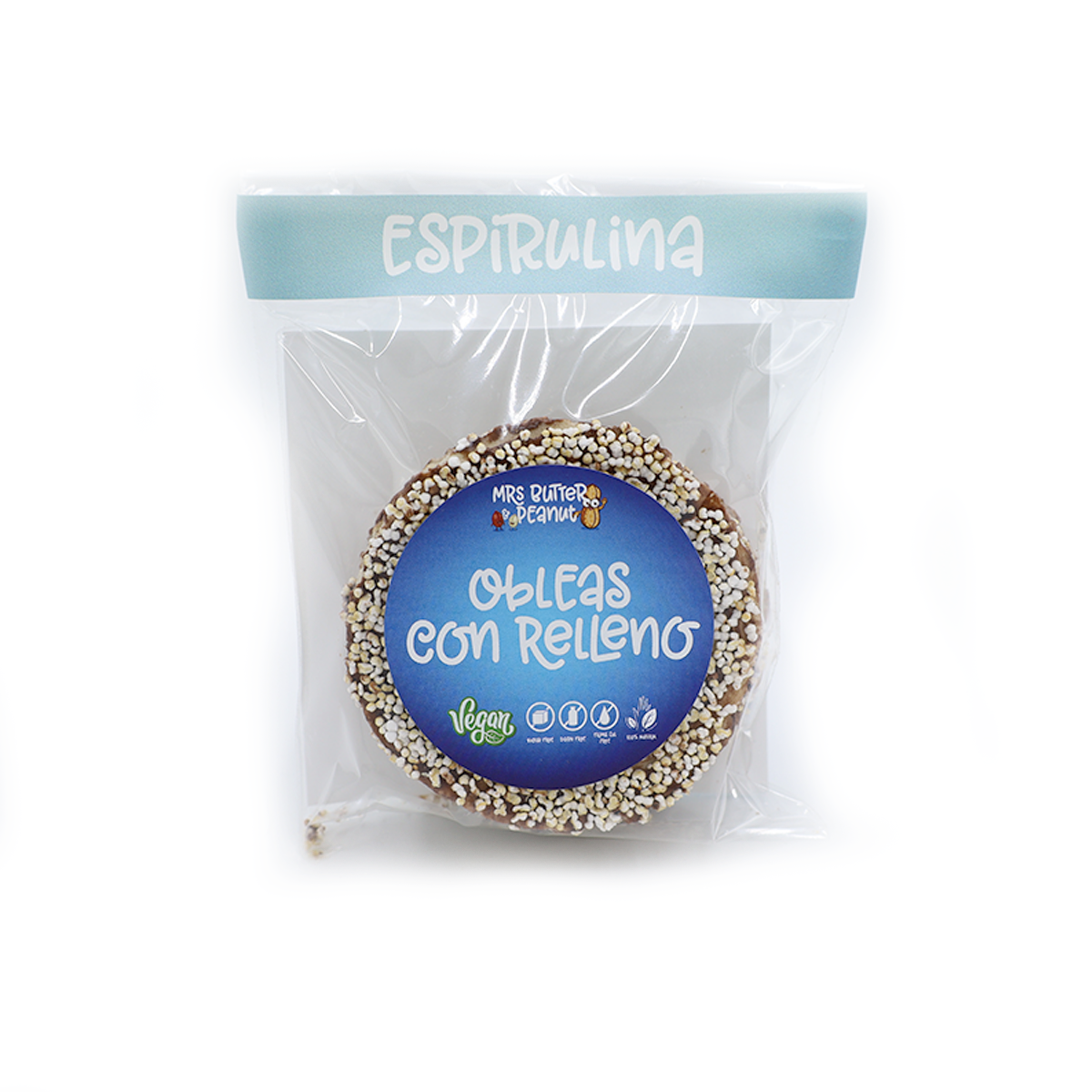 Oblea Vainilla Rellena de Espirulina