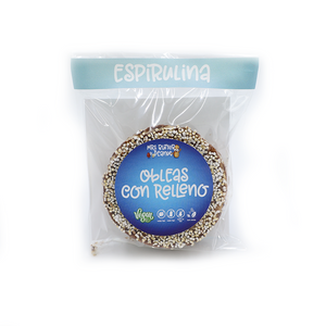 Oblea Vainilla Rellena de Espirulina