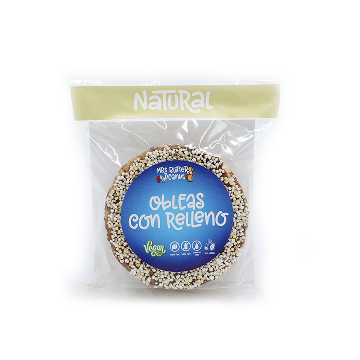 Oblea Vainilla Rellena Natural
