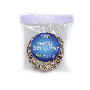 Oblea Vainilla Rellena de Taro